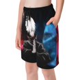 thumbnail image 4 of Boys Jujutsu Anime Kaise Beach Shorts Swim Trunks Swim Shorts Quick Dry Pool Suit Swimwear For Kids Youth, 4 of 8