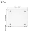 thumbnail image 2 of Unique Bargains 2.4' x 2.4' x 0.2' Acrylic Picture Frame Magnetic Photo Frames Display Double Sided, Clear 2 Pack, 2 of 6