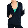 thumbnail image 3 of 2 Packs of TheLovely Women's Lightweight Cotton Blend Long Sleeve Zip Up Thin Hoodie Jacket, 3 of 4