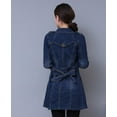 thumbnail image 5 of Womens Double Breasted Slim Fit Denim Jacket, 5 of 5