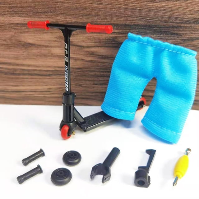 Mini patinete de dedo de aleación para niños con juguetes interactivos de rueda de pantalones (negro) Tmvgtek Otros Deportes y Recreación