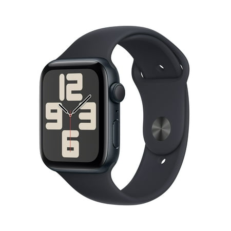 Apple Watch SE (2023) GPS 44mm Midnight Aluminum Case with Midnight Sport Band - M/L