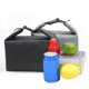 thumbnail image 5 of Bolsa de almuerzo aislada Sunnimix portátil reutilizable a prueba de agua gris, 5 of 7
