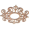thumbnail image 2 of Ekena Millwork 16"OD x 5 1/4"ID x 1/4"T Dijon Wood Fretwork Pierced Ceiling Medallion, Cherry, 2 of 3
