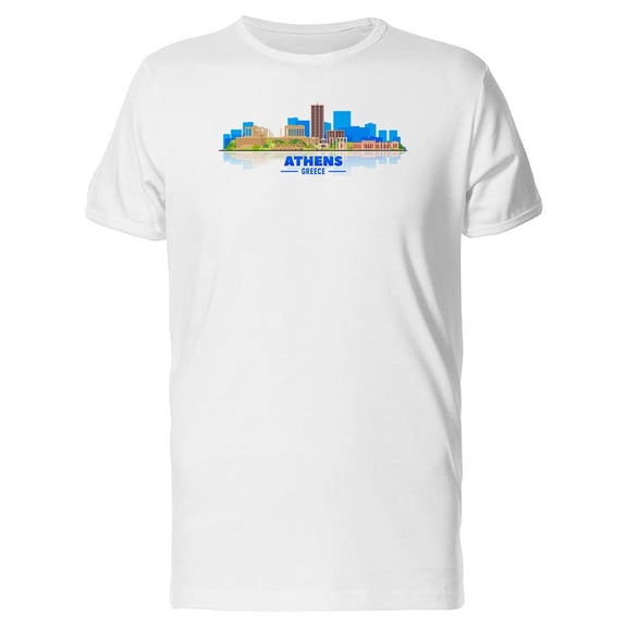 Athens Greece City Skyline Tee Men's -Image by Shutterstock