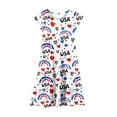 thumbnail image 3 of Jinhomg Girls A Line Dress Cute Floral Print Midi Tank Dresses Flowy Swing Sleeveless Crew Neck Sundress Casual Summer Daily Wear White 12 Years, 3 of 7