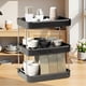 thumbnail image 5 of Organizador de mesa multiusos de 3 niveles, organizador multifunción para despensa, especias de cocina, baño, estante de sobremesa (negro), 5 of 6