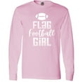 thumbnail image 3 of Inktastic Flag Football Girl Long Sleeve T-Shirt, 3 of 5