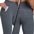 thumbnail image 4 of FEDTOSING Women's Sweatpants Cotton Jogger Female Drawstring with Pockets Dark Gray,up to 2XL, 4 of 6