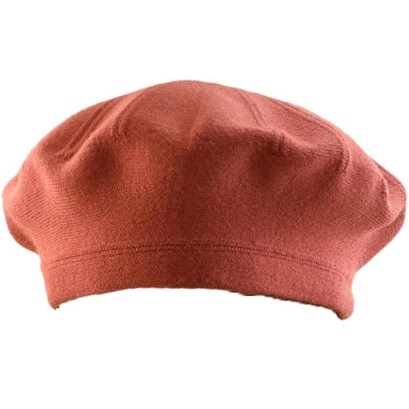 Women Solid Color Wool Knitted Berets Winter Hats French Beret Hats