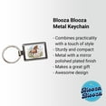 thumbnail image 2 of Horse Watercolor Design With Daisies Metal Rectangle Keychain, 2 of 7
