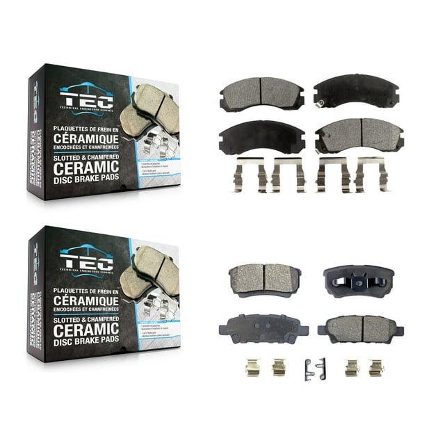 TEC Front Rear Ceramic Brake Pads Kit for Car 2005-2006 Mitsubishi Outlander KTC-100338