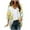 Yellow, variant on Kmdttou Women's Lightweight Open Front Cardigans 3/4 Sleeve Casual Soft Drape Fall Cardigan Fall Dresses for Women