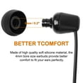 thumbnail image 2 of 50 Pcs Puntas de Repuesto Negras, Cubiertas de Silicona Suave para Auriculares In-Ear con Orificio Interno de 4mm, 2 of 7
