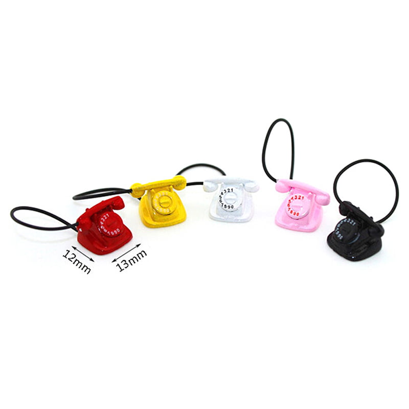 1:12 Dollhouse Miniature Black Mini Headphones Earphone For Scene Landscape