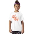 thumbnail image 3 of Happy Halloween Trick or Treat Bats Crewneck T Shirts Boy Girl Teen Brisco Brands X, 3 of 6