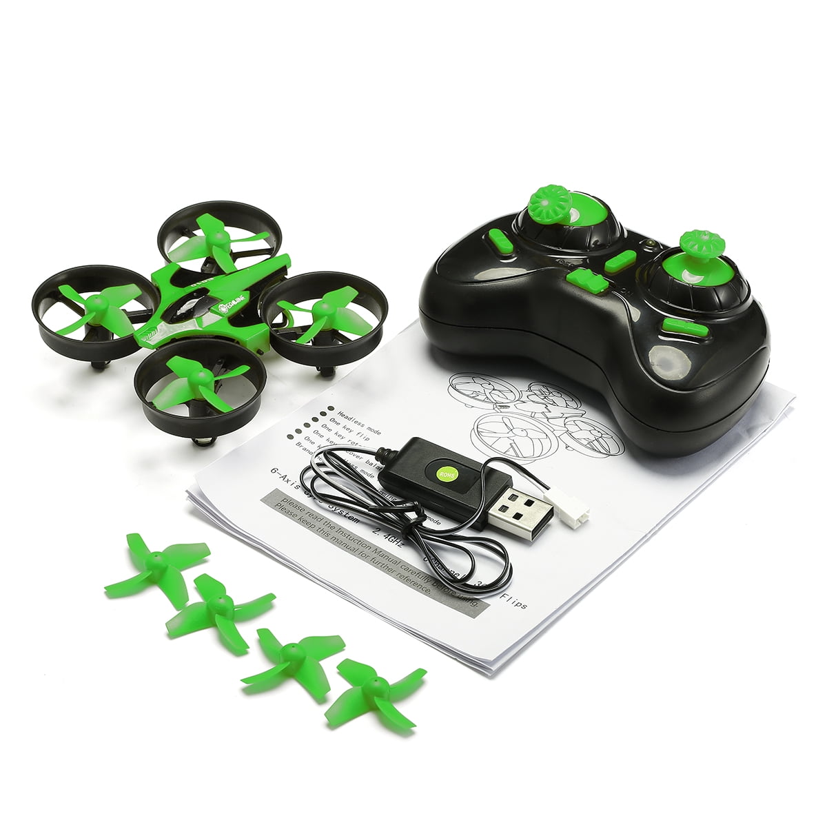 eachine e010 mini 2.4 g 4ch 6 axis headless mode rc drone quadcopter rtf
