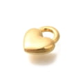 thumbnail image 2 of 20pcs Ion Plating(IP) 304 Stainless Steel Charms Heart Padlock Charm Real 18K golden Plated 11.5x9.5x3mm Hole: 3.5x2.5mm, 2 of 3