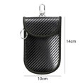 thumbnail image 1 of Faraday Bag for Key Fob(2 Pack), Faraday Cage Protector, Car RFID Signal Blocking Key Fob Protector, Double-Layers of Shielding Carbon Fiber Material Anti-Theft Faraday Pouch, 1 of 7