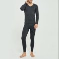 thumbnail image 7 of Letdown Men's Thermal Underwear Set (Top and Bottom) Lightweight Baselayer Sets | Form Fitting | 4-Way Stretch | Thermal Bottom Top for Cold Weather (Dark Gray, XXXL), 7 of 7