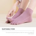 thumbnail image 3 of unbranded 4 Pares Calcetines De Para Mujer Con Separados De Colores, 3 of 7