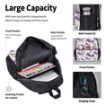 thumbnail image 4 of Fotbe Orchids Flowers Set Escolar 3 en 1 para Niños - Mochila Duradera con Lonchera Aislante y Estuche para Lápices - Mochila Escolar para Niños y Niñas, 4 of 7