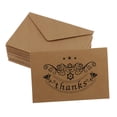 thumbnail image 1 of Paquete de 20 Piezas Macarena Papel Kraft Clásico Notas de Agradecimiento Tarjetas de Agradecimiento con Sobres, 1 of 8