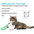 thumbnail image 3 of FZFLZDH Smart Interactive Cat Toy - Newest Version 360 Degree Self Rotating Ball, USB Rechargeable Pet Toy, Build-in Spinning Led Light, 3 of 5