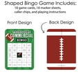 thumbnail image 3 of Big Dot of Happiness The Big Game - Commercial Bingo Cards and Markers - Football Party Shaped Bingo Game - Set of 18, 3 of 5