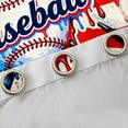 thumbnail image 4 of Feelyou Vintage Baseball Black Out Curtains, US Flag Curtains Pack of 2 (42x63 Each), 4 of 6