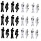 thumbnail image 1 of Señal de Baño Extraíble para Hombre y Mujer, Pegatina 3D para Espejo, Pegatina Extraíble para Hombre y Mujer para WC, 1 of 5