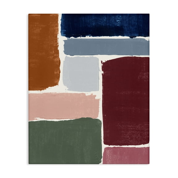 Stupell Industries Contemporary Asymmetrical Shapes Pattern Canvas Art, 16 x 20, by Victoria Barnes