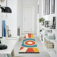 thumbnail image 4 of Yayeee Runner Rug for Bedroom 2'x6' Machine Washable Hallway Non Slip Mat, Colorful Circles, 4 of 8