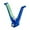 Blue, variant on Almencla Carp Fishing Rod Rest Head 8mm Thread Nonslip Fishing Rod Holder for Outside Black