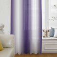thumbnail image 6 of Purple White Ombre Sheer Curtains 96 Inches Long, Retro Rustic Minimalist Abstract Art Light Filering Curtains, Privacy Drapes Simi Floor to Veiling Curtain for Living Room Bedroom Window Treatment, 6 of 9