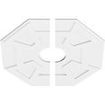 thumbnail image 2 of 32"OD x 7"ID x 11"C x 1"P Logan Architectural Grade PVC Contemporary Ceiling Medallion, Two Piece, 2 of 11