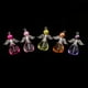 thumbnail image 3 of 10 Piezas De De ángel Colgantes De Corazón De Acrílico Facetado De Arcilla Alas De Aleación Ajuste Collar Pendiente Pulser Soledad Encantos de ángel, 3 of 9