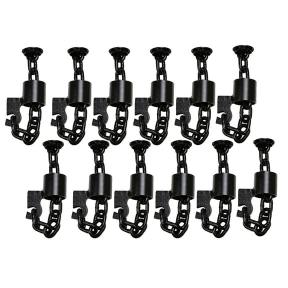 (12 Pack) 3/8" Grade 70 Floor Chain Tie Down Anchor for Trailer Truck Bed, Deck, Auto Lift Wrecker - Trailer Chain Tie Down Weld On - 6000 lbs WLL