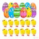 thumbnail image 4 of Huevo de Pascua relleno para fiestas, lindo animal de dibujos animados, decoración prellenada para Estilo F, 4 of 8