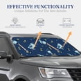 thumbnail image 4 of Kll Space Dinosaur Windshield Sun Shade 2-Piece Foldable Car Front Window Sunshade For Most Sedans Suv Truck- Small, 4 of 7