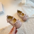 thumbnail image 2 of Viluyesy Girls’ Spring Summer Leather Flat Shoes – Soft Sole Comfortable Fashion Footwear with Bowknot Detail and Timeless Minimalist Design Pink Size 10.5, 2 of 9