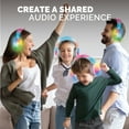 thumbnail image 3 of Brookstone 4 in 1 Silent Disco Headphones, Multi Color LED Lights, Bluetooth 5.0, Up to 10 Hours of Playtime, 4 Pack, 3 of 6