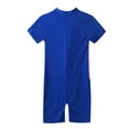 thumbnail image 2 of CHICTRY Girls Short Sleeve Swimming Jumpsuit Zippered Rash Guard Swimwear, 2 of 7