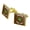 Gold, variant on Fallin' For You Falling Leaves Leaf Love Funny Humor Square Cufflink Set - Silver or Gold