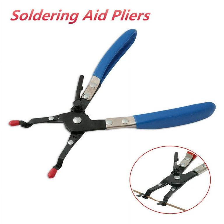 Soldering Aid Pliers Hold 2 Wires Welding Solder Clamp Cable