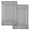 Light Grey, variant on Premium Cotton Banded White Bath Mats Pack of 2, 22x34 inches [Not a Bathroom Rug] - Infinitee Xclusives