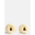 thumbnail image 3 of Wonder Nation Toddler, Little & Big Girls Faux Fur Puff Slippers, 3 of 6