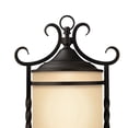 thumbnail image 3 of 3 Light Large Outdoor Post Top or Pier Mount Lantern in Rustic Style 12 inches Wide By 23.75 inches High-Olde Black Finish-Clear Seedy Glass Color, 3 of 7