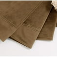 thumbnail image 6 of Bronze Brown Velvet Curtains for Bedroom, Thick Thermal Insulated Room Darkening Curtains Noise Reduce Back Tab and Rod Pocket Window Panels for Living Room, Set of 2 Panels, 52 x 96 Inch, 6 of 16