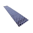 thumbnail image 2 of Unique Loom 3128502 2 Pi 7 Po x 16 Pi 5 Po Tapis de Course en Treillis Philadelphia&44; Bleu Marine, 2 of 2